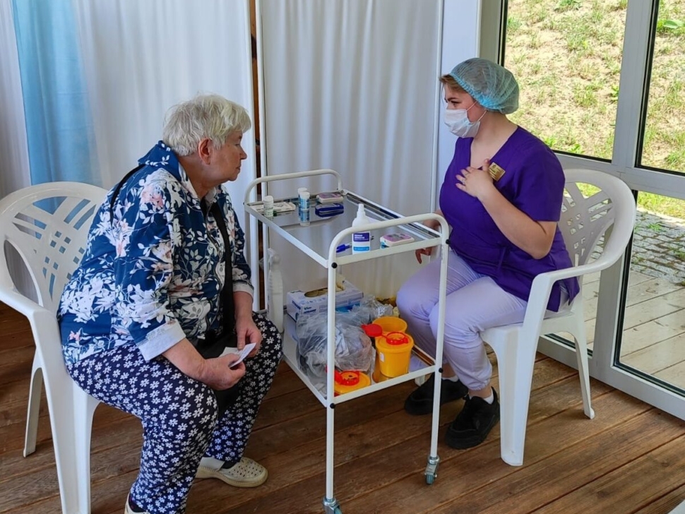 Воскресенцы прошли диспансеризацию на свежем воздухе